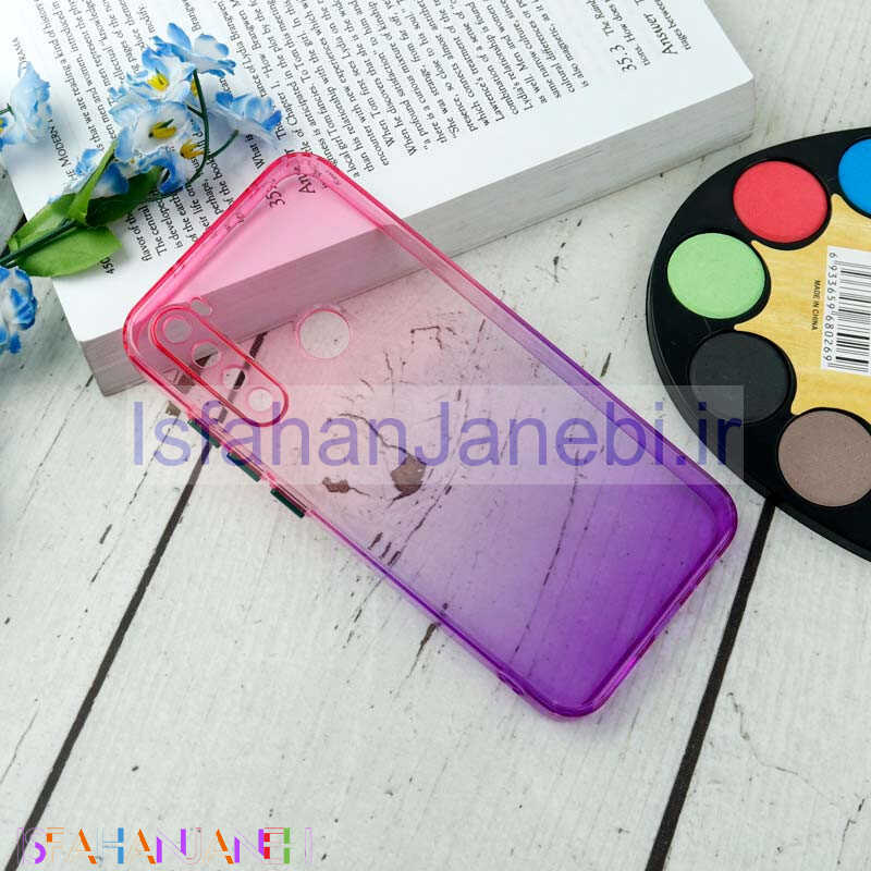 اصفهان جانبی-قاب آبرنگی دور رنگی محافظ لنزدار Xiaomi Redmi Note 8