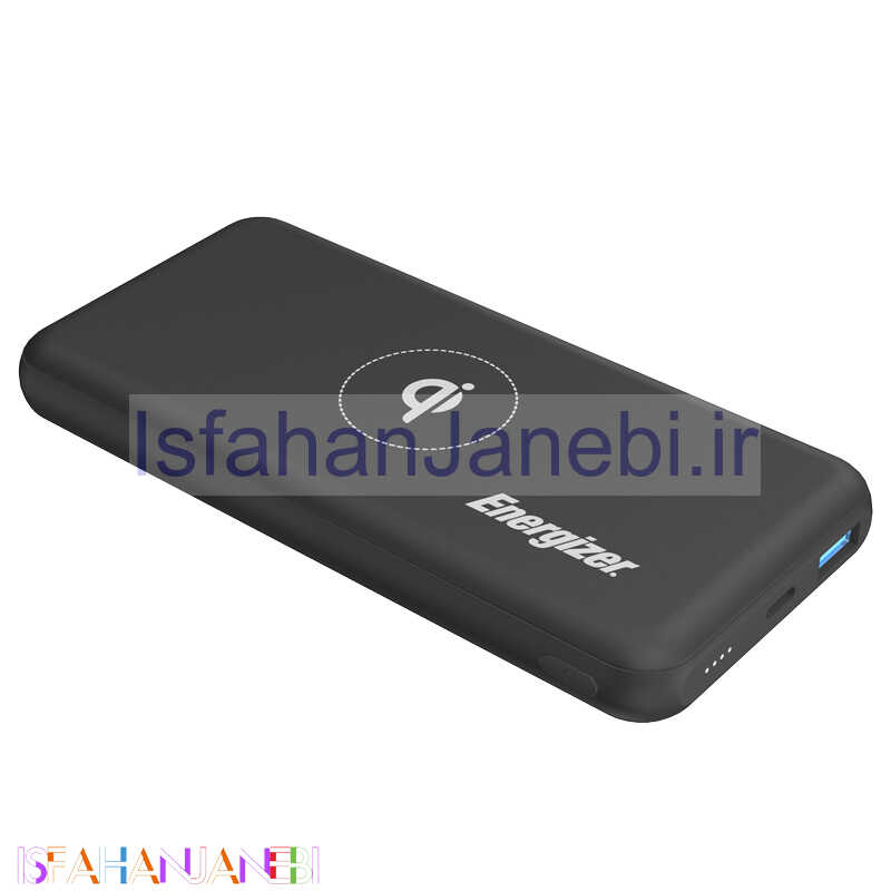 اصفهان جانبی-پاور بانک بی سیم فست شارژ 10000 انرجایزر Energizer QE10007PQ QC3.0 PD 18W