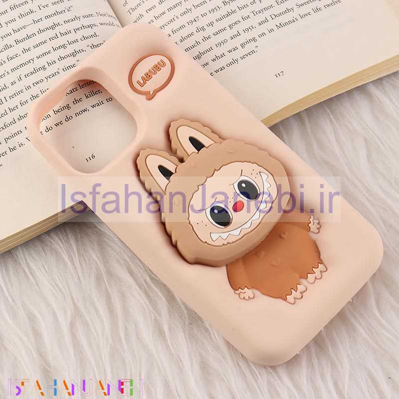 اصفهان جانبی-قاب سیلیکونی آیفون iPhone 12 Pro Max پاپ سوکت دار طرح Labubu
