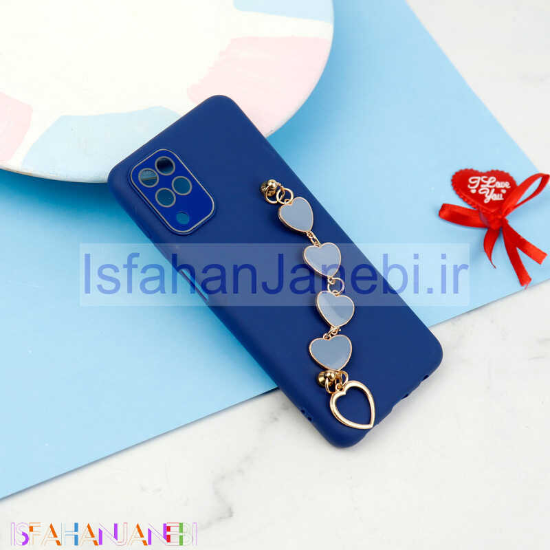 اصفهان جانبی-قاب سیلیکونی محافظ لنزدار + بند آویز Samsung Galaxy A12