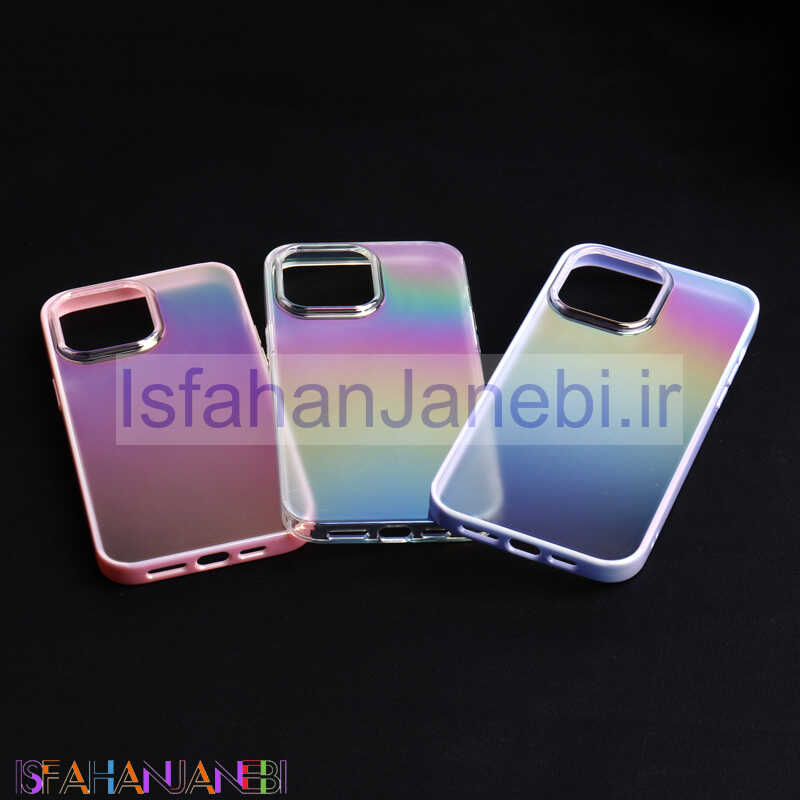 اصفهان جانبی-قاب ضد ضربه شفاف Keephone دور هولوگرامی iPhone 14 Pro Max