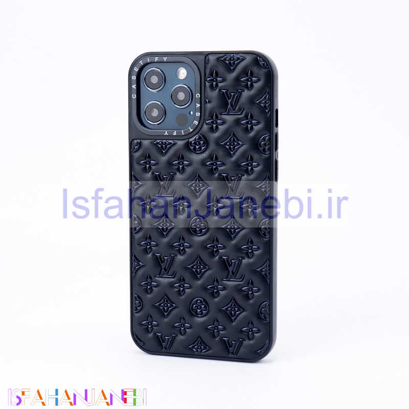 اصفهان جانبی-قاب چرمی Louis Vuitton Original آیفون iPhone 12 Pro Max مشکی