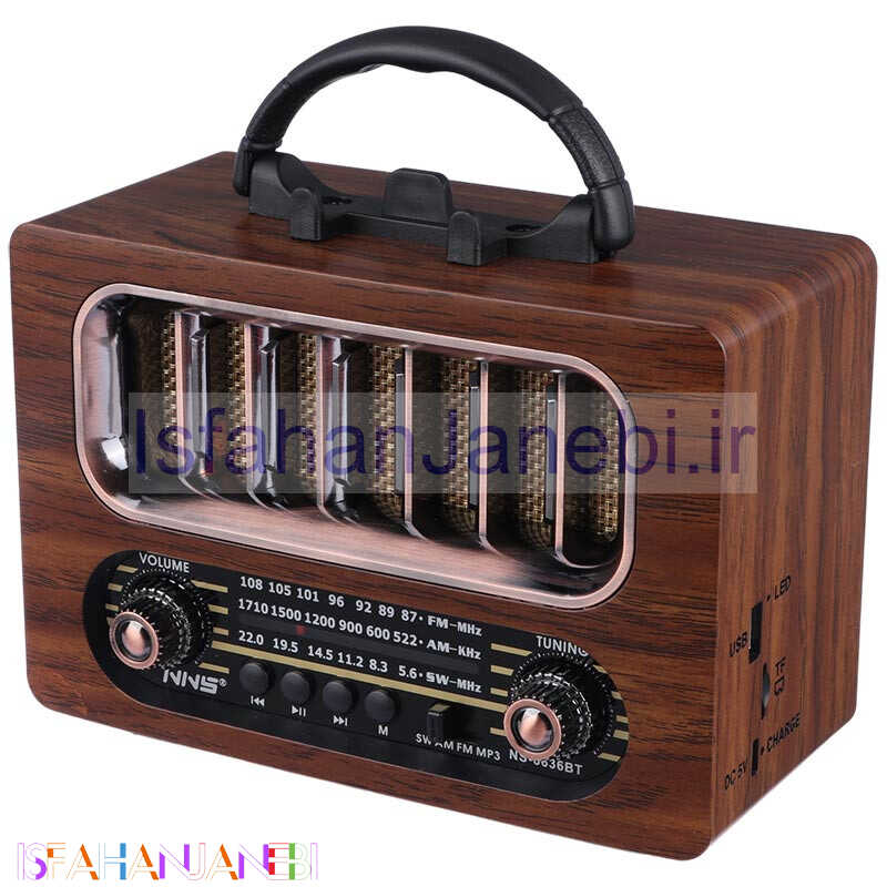 اصفهان جانبی-رادیو اسپیکر بلوتوثی رم و فلش خور NNS NS-6636BT