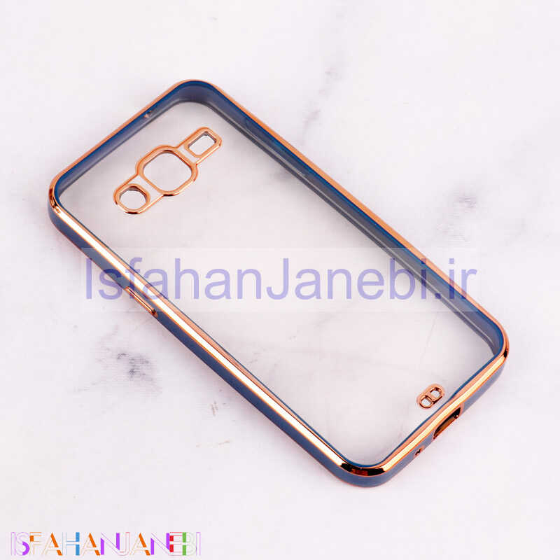 اصفهان جانبی-قاب Chrome دور طلایی محافظ لنزدار Samsung Galaxy J2