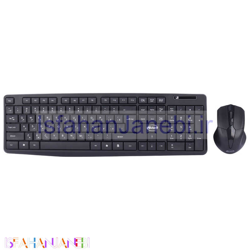 اصفهان جانبی-کیبورد و موس بی سیم کایزر KMW824