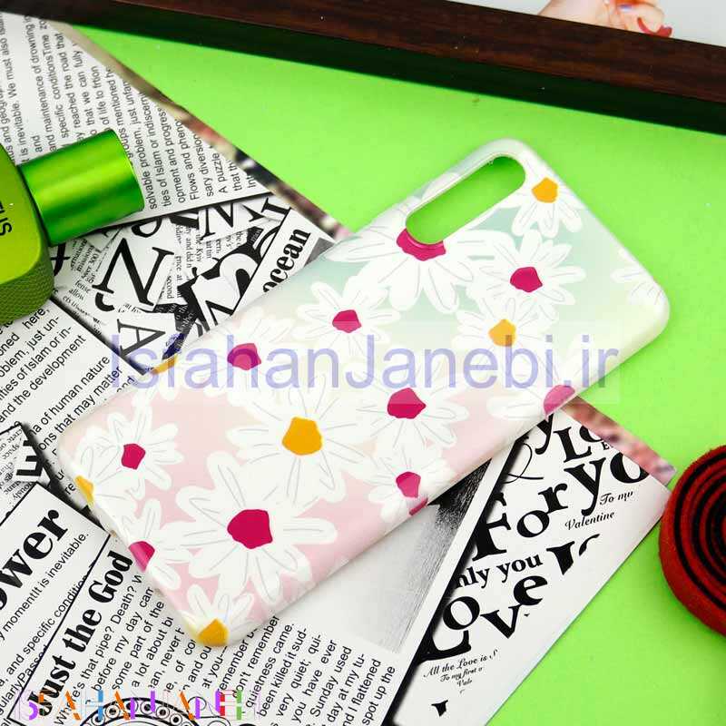 اصفهان جانبی-قاب سیلیکونی محافظ لنزدار طرح گل Samsung Galaxy A70