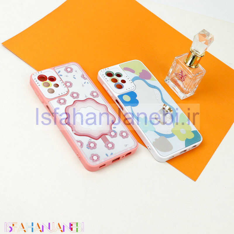 اصفهان جانبی-قاب آینه ای طرحدار محافظ لنزدار Samsung Galaxy A13 4G