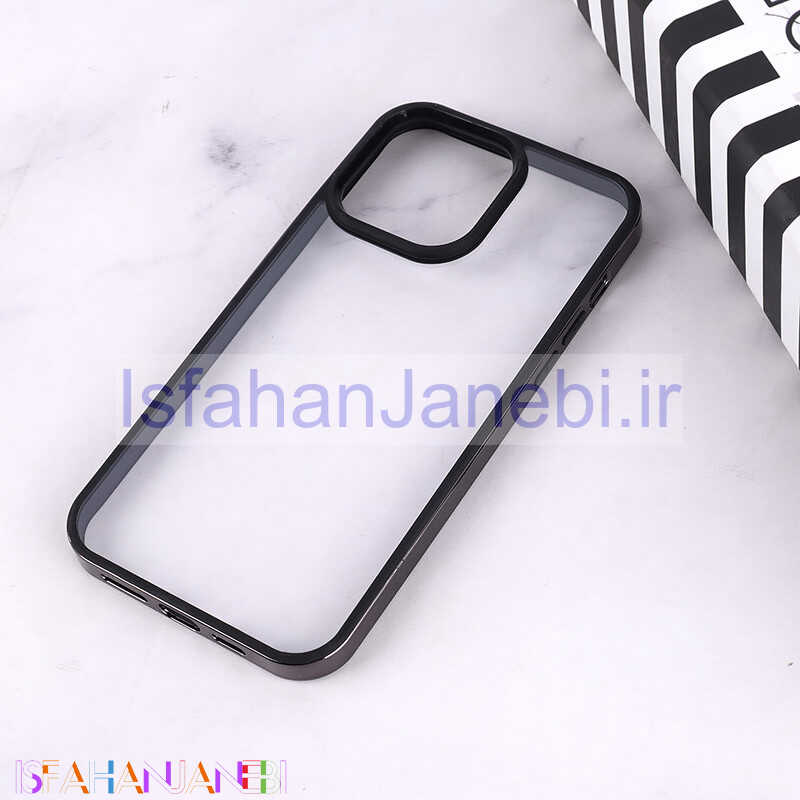 اصفهان جانبی-قاب Q Series آیفون iPhone 14 Pro Max شفاف دور رنگی