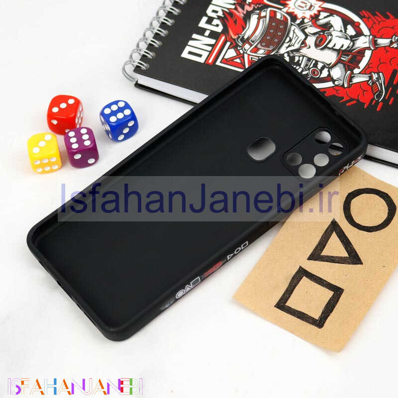 اصفهان جانبی-قاب سیلیکونی محافظ لنزدار طرح اسکویید گیم Samsung Galaxy A21s کد 9
