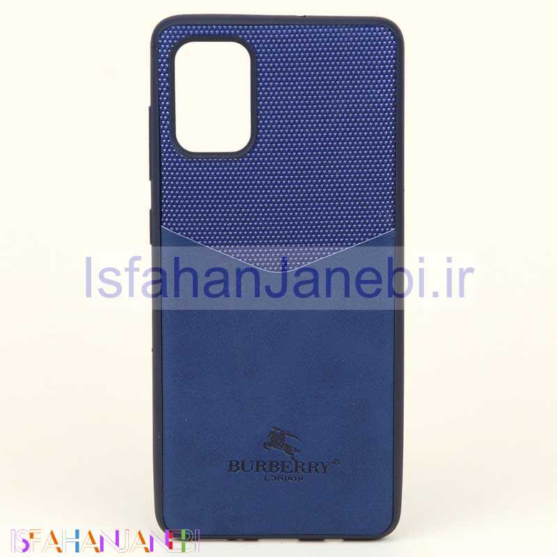 اصفهان جانبی-قاب چرمیBURBERRY سامسونگ A71 سرمه ای