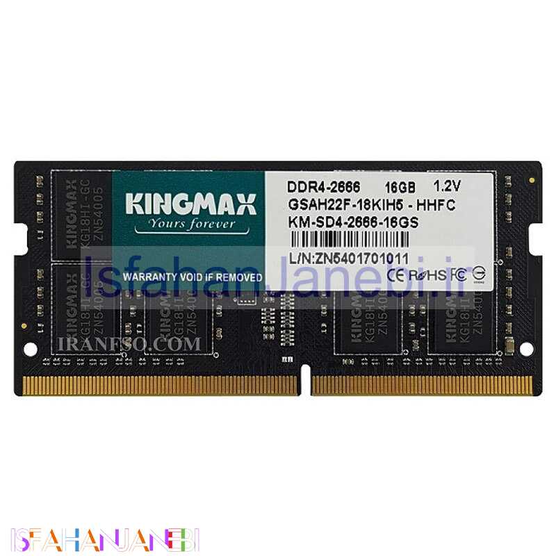 اصفهان جانبی-رم لپ تاپ Kingmax DDR4 16GB 2666MHz CL19