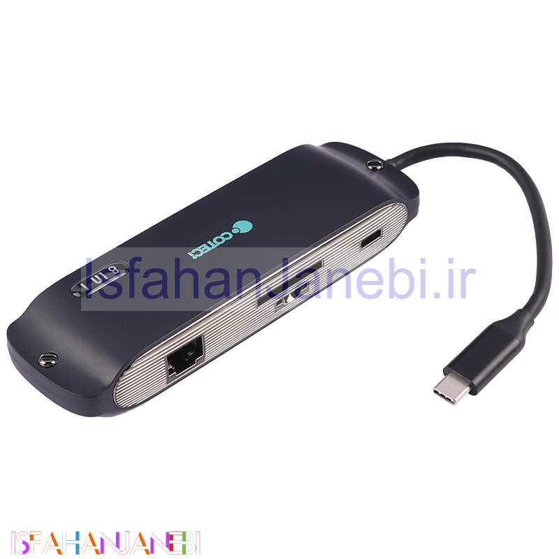 اصفهان جانبی-هاب 8 پورت Type-C کوتسی 16005