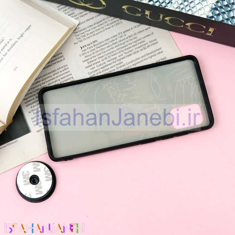 اصفهان جانبی-قاب فانتزی برجسته + پاپ سوکت طرح دختر سامسونگ A31 سری F