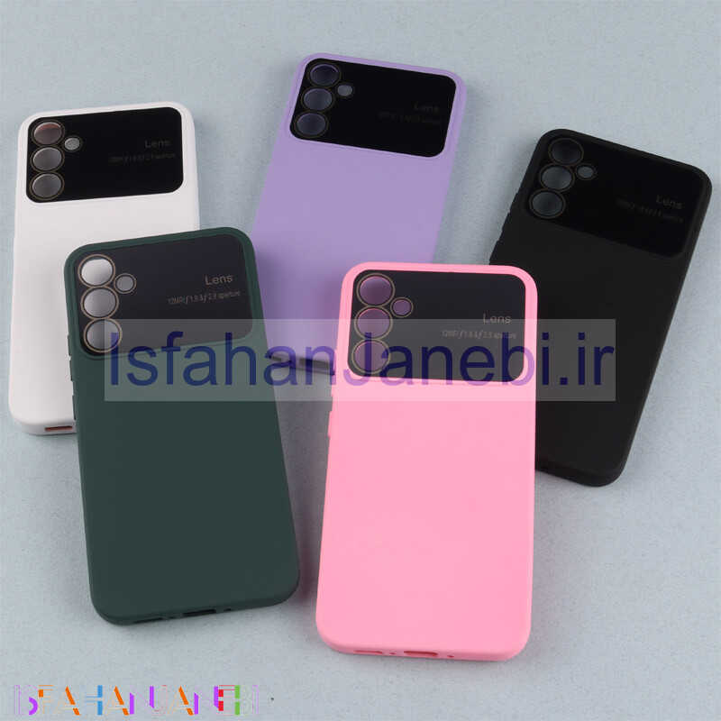 اصفهان جانبی-قاب سیلیکونی Lens Aperture محافظ لنزدار Samsung Galaxy A34