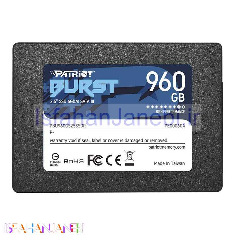 اصفهان جانبی-حافظه SSD پاتریوت Patriot Burst 960GB