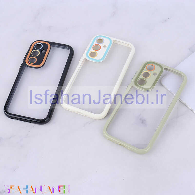 اصفهان جانبی-قاب سامسونگ Galaxy A55 دور رنگی محافظ لنزدار