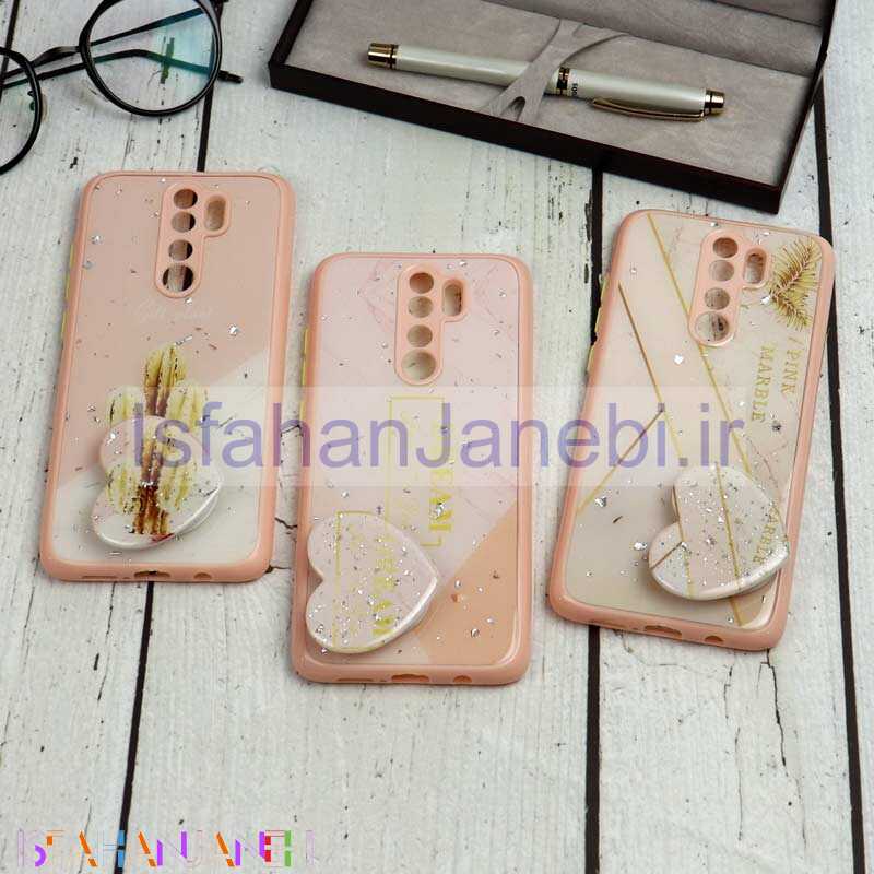 اصفهان جانبی-قاب محافظ لنزدار پاپ سوکت دار صورتی Xiaomi Redmi Note 8 Pro