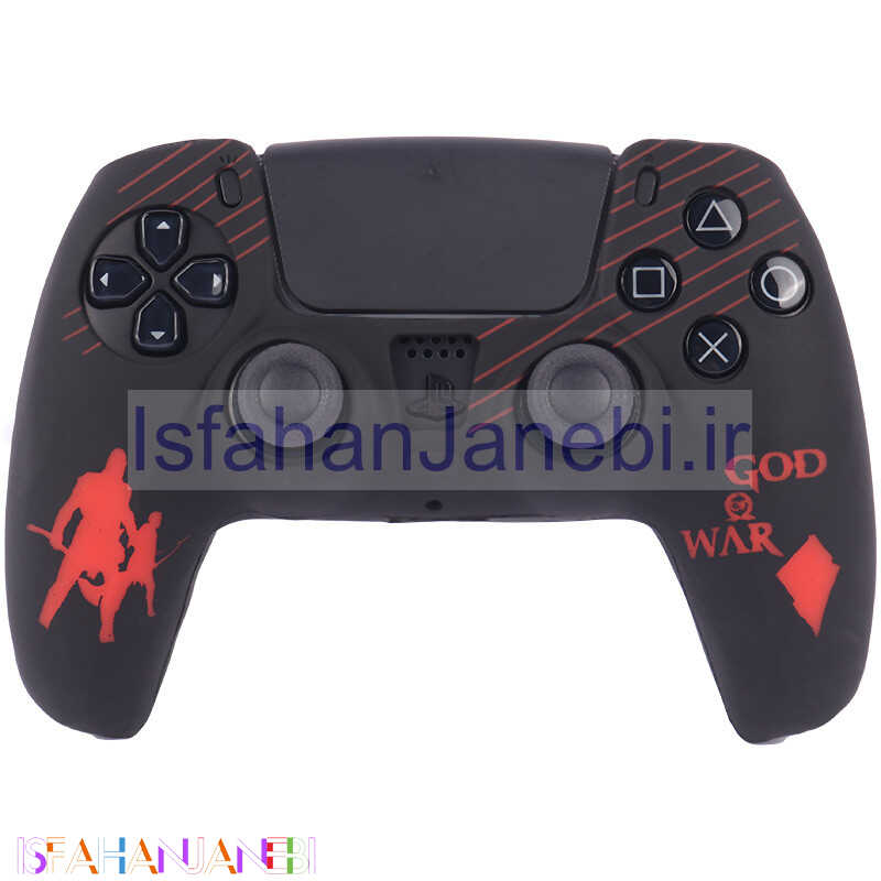 اصفهان جانبی-روکش دسته بازی PS5 طرح God Of War زمینه مشکی قرمز