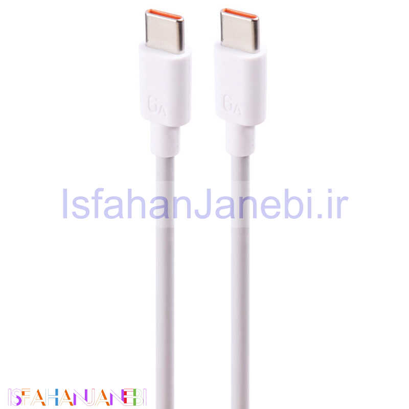 اصفهان جانبی-کابل تبدیل Xiaomi Type-C to Type-C 6A 1m