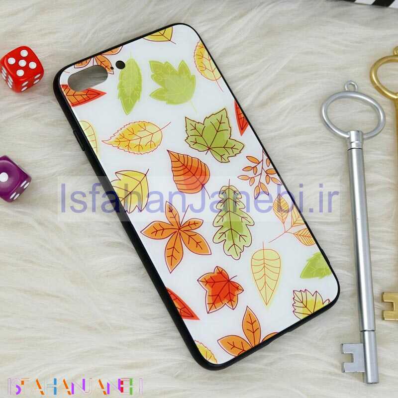 اصفهان جانبی-قاب پشت گلسی طرحدار برگ پاییزی iPhone 7 Plus / 8 Plus