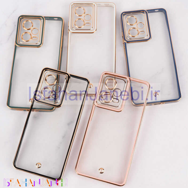 اصفهان جانبی-قاب Space شیائومی Redmi Note 12 Pro 5G دور رنگی محافظ لنزدار