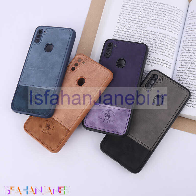 اصفهان جانبی-قاب چرمی Polo & Racquet Club سامسونگ Galaxy A11 / M11 دو تکه محافظ لنزدار
