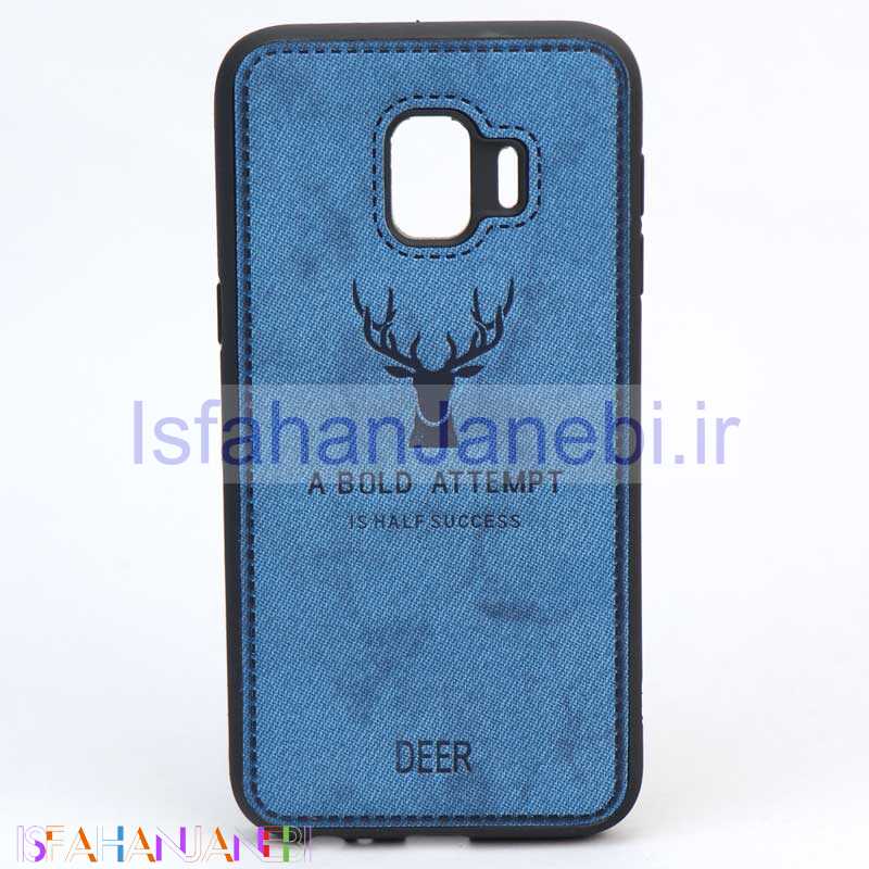 اصفهان جانبی-قاب چرمی طرح گوزن Samsung J2 Core آبی