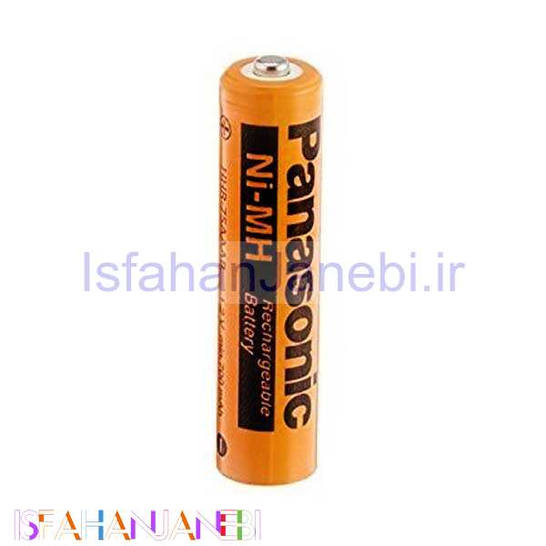 اصفهان جانبی-باتری 2 تایی نیم قلمی شارژی Panasonic HHR-3MRT بسته 6 عددی