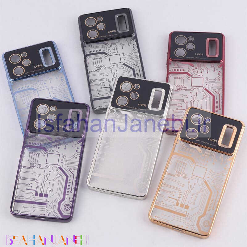 اصفهان جانبی-قاب My Case شفاف طرح دار Lens Aperture محافظ لنزدار Xiaomi Poco X5 Pro
