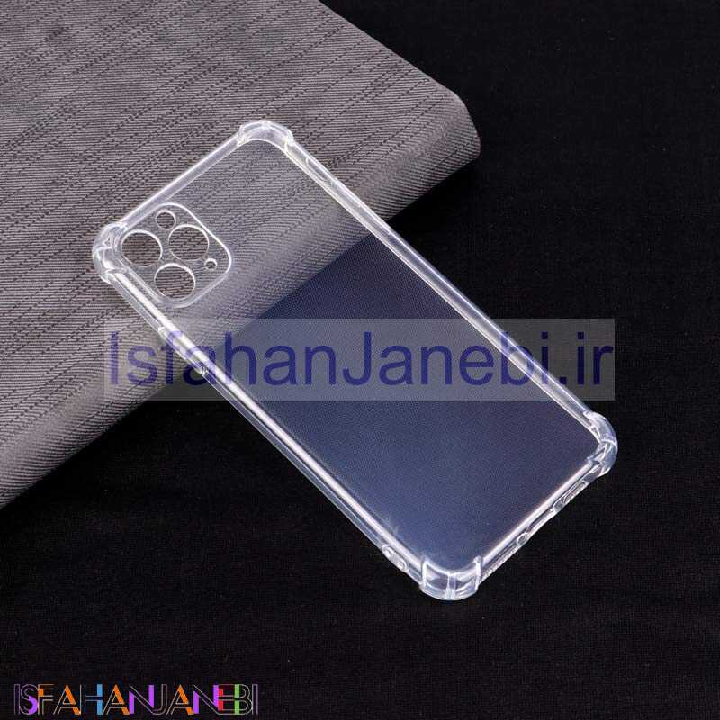 اصفهان جانبی-قاب ژله ای ضربه گیر بی رنگ محافظ لنزدار iPhone 11 Pro Max