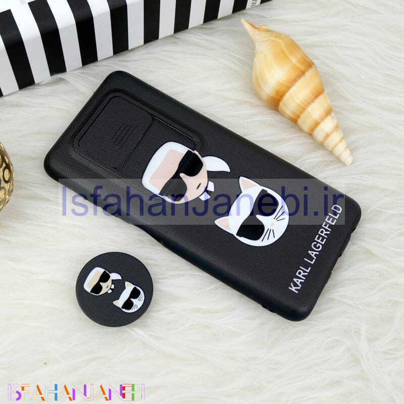 اصفهان جانبی-قاب طرحدار محافظ لنزدار کشویی + پاپ سوکت Xiaomi Poco X3 سری F