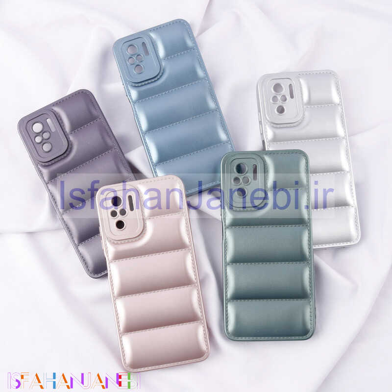 اصفهان جانبی-قاب پافر ژله ای براق محافظ لنزدار Xiaomi Redmi Note 10 4G / 10s