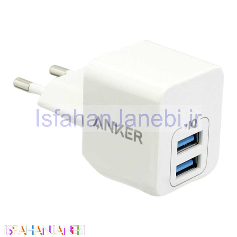 اصفهان جانبی-کلگی فست شارژ Anker Powerport Mini A2620 2Port 2.4A 12W
