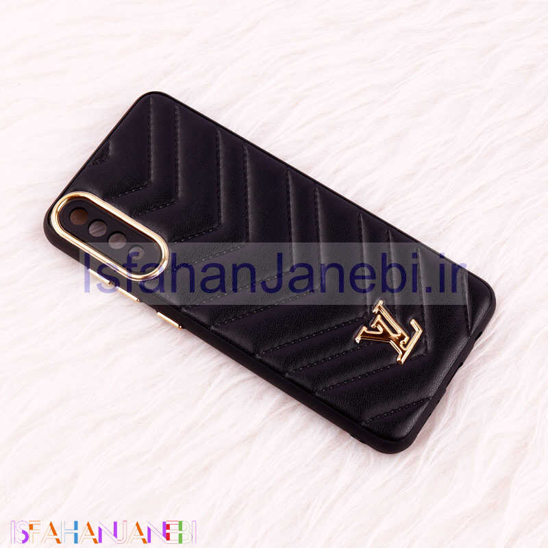 اصفهان جانبی-قاب پافر چرمی لوزی محافظ لنزدار Samsung Galaxy A70