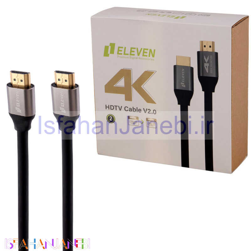 اصفهان جانبی-کابل Eleven HDMI V2.0 4K 5m