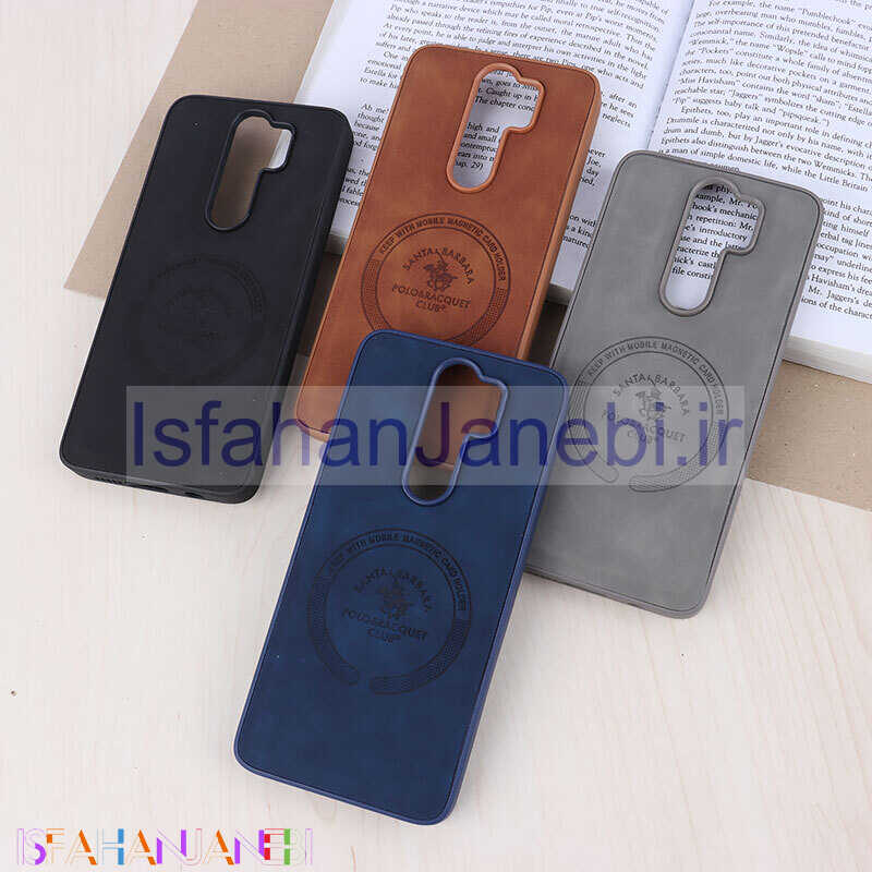 اصفهان جانبی-قاب چرمی Polo & Racquet Club شیائومی Redmi Note 8 Pro طرح مگ سیف