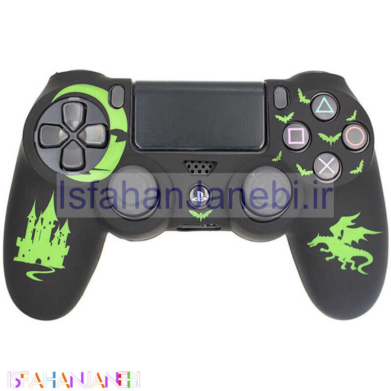 اصفهان جانبی-روکش دسته بازی PS4 طرح دراگون مشکی سبز