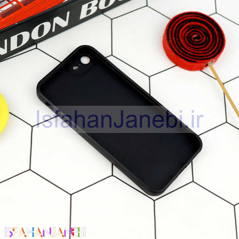اصفهان جانبی-قاب سیلیکونی بولداگ محافظ لنزدار iPhone 7/8
