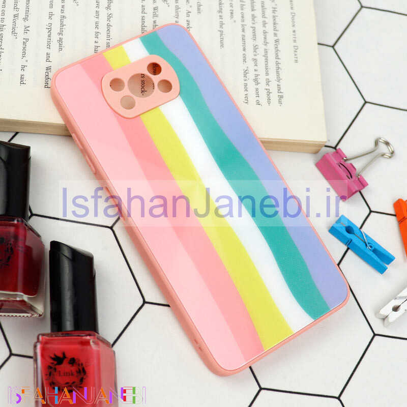 اصفهان جانبی-قاب محافظ لنزدار لیزری رنگین کمانی Xiaomi Poco X3
