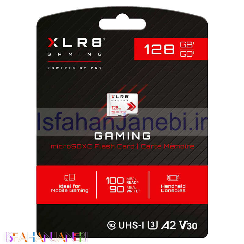 اصفهان جانبی-رم میکرو 128 گیگ پی ان وای PNY XLR8 A2 V30 U3 100MB/s