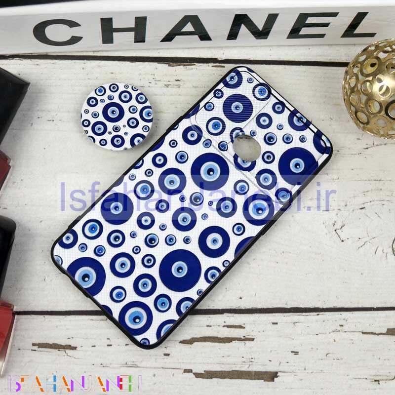 اصفهان جانبی-قاب طرحدار محافظ لنزدار کشویی + پاپ سوکت طرح چشم و نظر سامسونگ A10s سری B