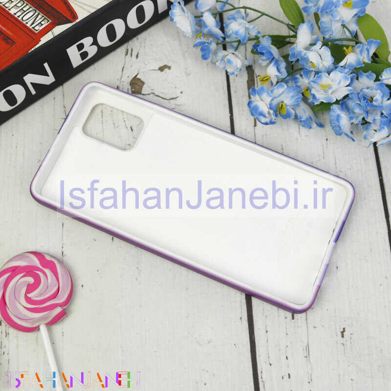 اصفهان جانبی-قاب سیلیکونی محافظ لنزدار کبریتی طرح آبرنگی Samsung Galaxy A71