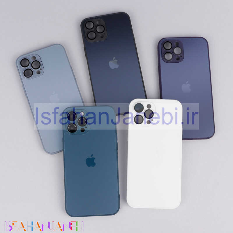 اصفهان جانبی-قاب پشت گلسی لیزری AG-GLASS محافظ لنز شیشه ای iPhone 12 Pro Max