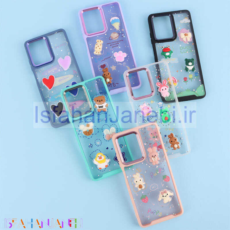 اصفهان جانبی-قاب شفاف شاینی متال ایرون عروسک برجسته Xiaomi Poco X5 Pro