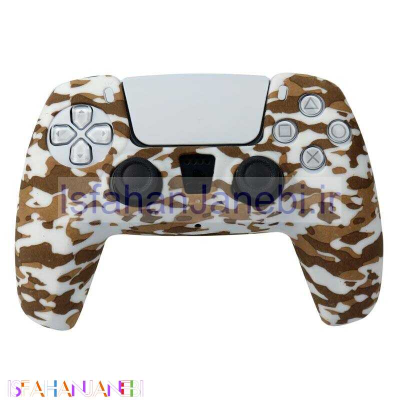 اصفهان جانبی-روکش دسته بازی PS5 طرح چریکی زمینه سفید کرمی