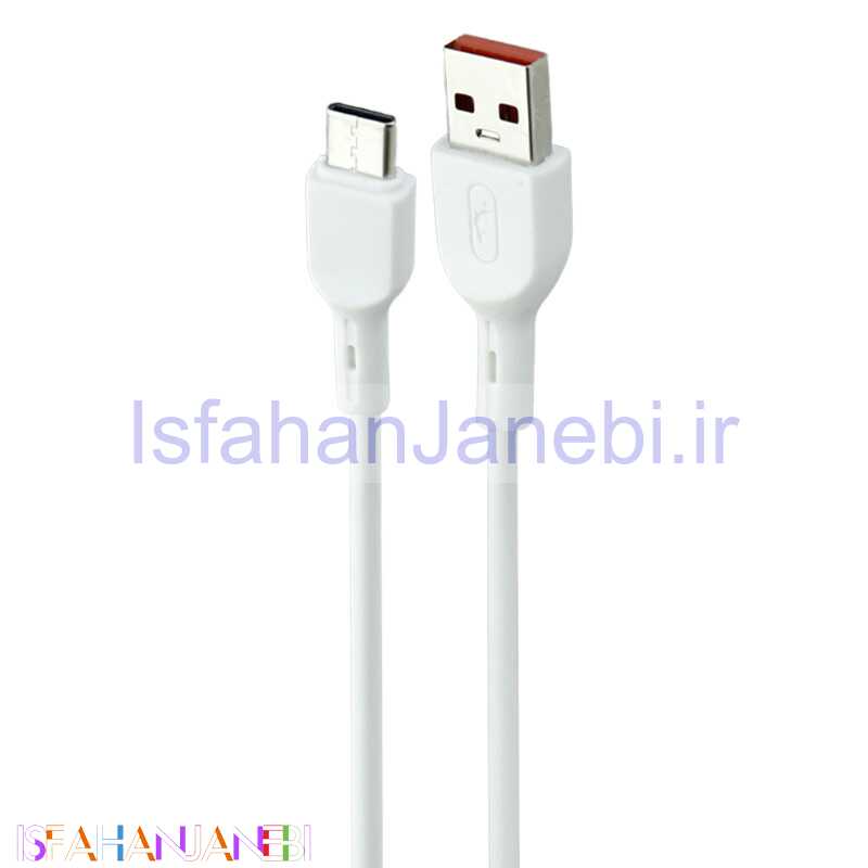 اصفهان جانبی-کابل تایپ سی فست شارژ Sky Dolphin S58T 2.4A 1m شرینک