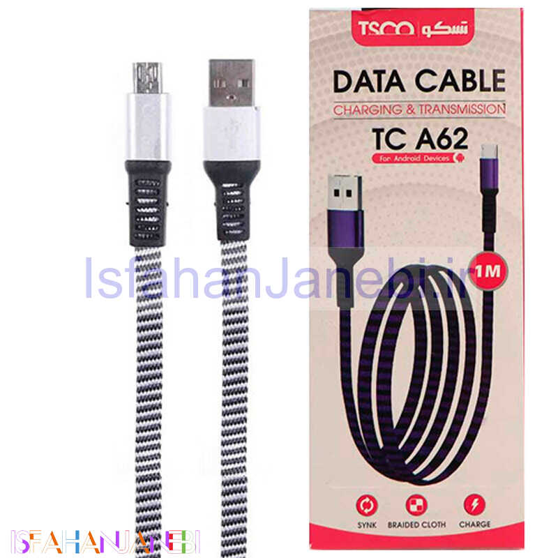 اصفهان جانبی-کابل میکرو یو اس بی TSCO TC A62 1m روکش دار
