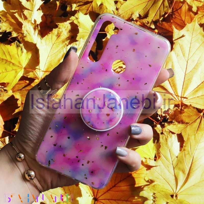 اصفهان جانبی-قاب رنگین کمانی پاپ سوکت دار خرچنگی کد4 شیائومی Redmi Note 8