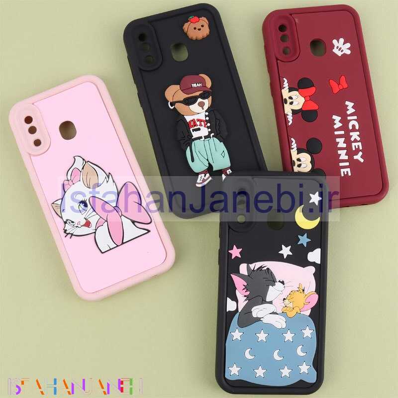 اصفهان جانبی-قاب سولید سامسونگ Galaxy A20 / A30 کارتونی برجسته محافظ لنزدار