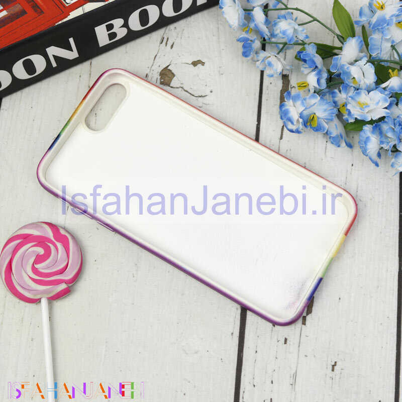 اصفهان جانبی-قاب سیلیکونی محافظ لنزدار کبریتی طرح آبرنگی iPhone 7 Plus / 8 Plus